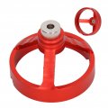 3 In 1 Vertical Hole Punch Locator Aluminum Alloy With 6 Drill Bushings For Woodworking Punching Red