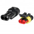 Hifrom 2 3 Pin Way 20-16 Awg Waterproof Electrical Connector Yellow Seal Insert 1 5mm Series Terminals Heat Shrink Quick