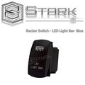 Stark Laser Etched Led Rocker Switch Dual Light 20a 12v On Off 5pin Blue Bar A Design 