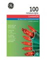 Ge Mini String Light Set 100 Lights Red 20 6 Lead Wire