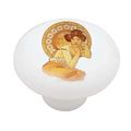 Topaz By Mucha Decorative High Gloss Ceramic Drawer Knob 