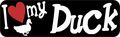 10in X 3in I Love My Duck Magnet Car Door Magnetic Truck Pet Magnets Sign By Stickertalk 
