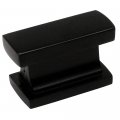 Cosmas 10 Pack 701fb Flat Black Contemporary Cabinet Hardware Knob 1-7 16 Length 