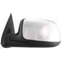 Driver Side Door Mirror For Chevy Suburban 1500 2500 2000 To 2006 Manual Folding Chrome Standard Style Replacement Gm1320208 