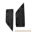 2pcs Black Front Bumper Guard Insert Pad End Cap Cover Plastic Replacement For 2021 2022 2023 F150 Ml3z-17e810-aa 