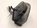 Httmt Mt187- Motorcycle Smoke Led Tail Light Brake With Integrated Turn Signals Indicators Compatible 2007-2011 Cbr 600rr600rr