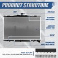 Non Ac Condenser Dpi 13663 Factory Style 1-row Cooling Radiator Compatible With Toyota Sienna 3 5l 2017-2020 Aluminum Core