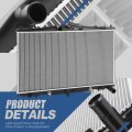 Non Ac Condenser Dpi 13663 Factory Style 1-row Cooling Radiator Compatible With Toyota Sienna 3 5l 2017-2020 Aluminum Core