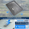 Rv Skylight Replacement Cover 18 X 26 Universal Fits All Standard 22 14 For Storage And Bathrooms Shower Camper Food Truck