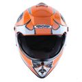 Wow Youth Kids Motocross Bmx Mx Atv Dirt Bike Helmet Spider Orange 