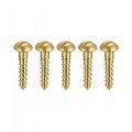 Uxcell Wood Screws M2 5 X 12mm Slotted Round Head Brass Self-tapping Screw 50 Pcs