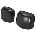 Hecasa Pair Hood Mirror Cover For 2008-2017 Freightliner Cascadia Front Outside Cap Trim Plastic Abs Gloss Black Driver