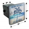 Instant Happiness Just Add Water Tropical Beach Tow Trailer Hitch Cover Plug Insert