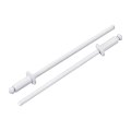 100pcs 3 32 X1 4 Round Head Blind Rivets Zinc-plated Carbon Steel Grip And Mandrel Cap White 
