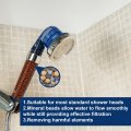 Uxcell 3 Packs Replacement Shower Head Bead 5-6mm Filters Mineral Stone Bead For Water Softener Filtration Red Yellow Grey Blue