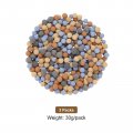 Uxcell 3 Packs Replacement Shower Head Bead 5-6mm Filters Mineral Stone Bead For Water Softener Filtration Red Yellow Grey Blue