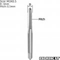 Burkit M3 X 0 5 Thread Tap Right Hand Hss Straight Fluted Machine