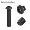 Uxcell M8x40mm Hex Socket Button Head Cap Bolts Screws Alloy Steel 10pcs