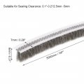 Uxcell Brush Weather Stripping Adhesive Felt Door Seal Strip Weatherstrip Sweep For Window 197 Inch L X 0 31 W 5000mm 8mm Gray