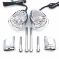 Httmt- Rear Led Running Brake Turn Signal Indicator Narrow Bracket For H-d 02-17 Fxd Fxdc Fxdl Fxdx Flstf