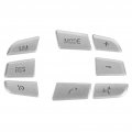 Steering Wheel Button Stickers 8pcs Trim Cover Cap Sticker Inner Decoration Replacement For X1 X3 X5 F10 F20 F30 F34 F25 E70