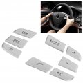 Steering Wheel Button Stickers 8pcs Trim Cover Cap Sticker Inner Decoration Replacement For X1 X3 X5 F10 F20 F30 F34 F25 E70