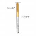 Uxcell Metric Spiral Machine Screw Tap M4 Thread 0 7 Pitch H2 Titanium High Speed Steel