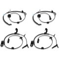 Abs Wheel Speed Sensor Set 4 Pcs For Jeep Patriot Compass 2007 2016 And Dodge Caliber 2008 2 4l 4wd Awd Front Rear Left Right 