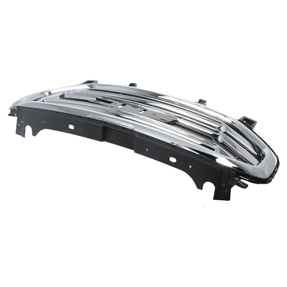 Front Bumper Grille Assembly With Chrome Bar Frame Replacement For 2018-2021 Terrain Sport Utility 4-door