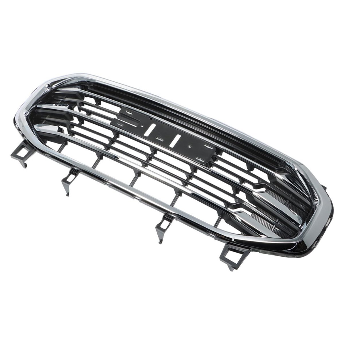 Front Bumper Grille Assembly With Chrome Bar Frame Replacement For 2018-2021 Terrain Sport Utility 4-door