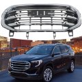 Front Bumper Grille Assembly With Chrome Bar Frame Replacement For 2018-2021 Terrain Sport Utility 4-door