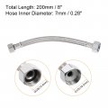 Uxcell 8 Inch Long Faucet Supply Line Connector G3 Female Compression Thread X G1 2 Straight 304 Stainless Steel Water Hose