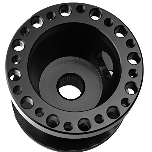 Steering Wheel 6-hole Hub Adaptor Kit For Civic Integra Del Sol Aluminum Black