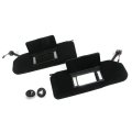 For 1997-2004 Corvette C5 Sun Visors Shades With Bezel Trim Mount Pair Lighted Vanity Mirrors Black 10442033 10442034