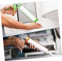 Gadpiparty 80 Pcs Nozzle Caulking Conesing Replacement Nozzle Caulk Saver Caps Sausage Nozzles Silicone Caulk Universal Abs