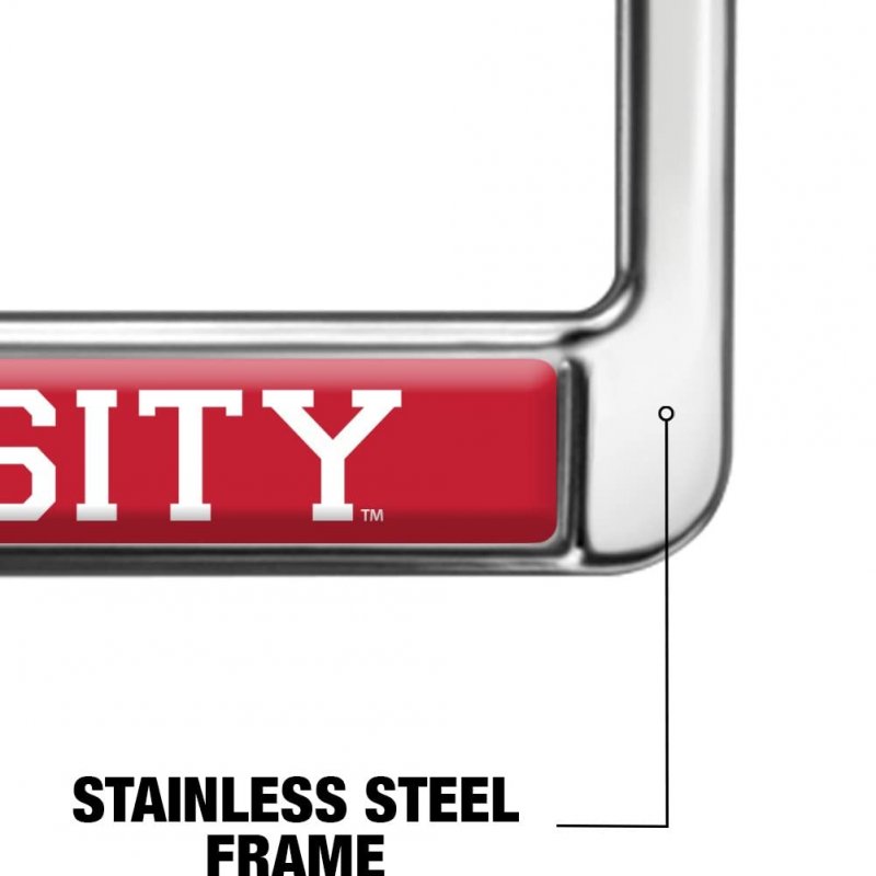 Duquesne University School Logo Full Size Standard License Plate Metal Frame 12 3 In X 6 Uv And Water Resistant Stainless Steel