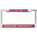 Duquesne University School Logo Full Size Standard License Plate Metal Frame 12 3 In X 6 Uv And Water Resistant Stainless Steel