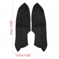 X Autohaux Pair Synthetic Leather Car Front Door Panels Armrest Cover Black Red For Honda Civic 2006-2011 Sedan