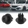 Uxcell 24pcs Bumper Wheel Arch Plastic Rivet Clip 10mm