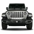Ipick Image Made For Jeep Grill 3d Logo 12 X 4 25 European Look Black Half-size Stainless Steel License Plate