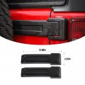 Jecar Tailgate Hinge Cover Trim Accessories For 2007-2018 Jeep Wrangler Jk Unlimited Carbon Fiber Texture
