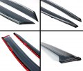 Vip Clip-on Type Window Visor Rain Guard With Chrome Trim Compatible 2016-2022 Lexus Rx350 Rx450h