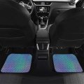 Cozeyat Cars Accessories Pink Floral Design 4 Packs Auto Front And Rear Floor Carpets With Rubber Heavy Duty Area Rugs Softy