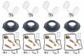Carburetor Rebuild Kit For Honda Xl650v Transalp 2000 To 2006 Xl650 V Motorcycle Fuel System Repair With Float Diaphragm 4 Set 