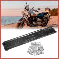 Acropix 36pcs Bicycle Carbon Steel Spokes 14g Bike Spoke 286mm Length With Nipples For Most Black Car Parts
