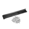 Acropix 36pcs Bicycle Carbon Steel Spokes 14g Bike Spoke 286mm Length With Nipples For Most Black Car Parts 