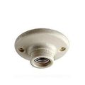 Leviton 9874 Porcelain Outlet Box Mount Incandescent Ceiling Lampholder Keyless White 