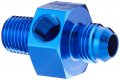 Dna Motoring Ft-1-9027-06-04-bl 6-an Flare To 4 Npt Bulkhead Fitting Adapter 1 8 Pressure Temp Port Blue 