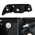 Instyleparts Clear Lens Headlights With Black Housing Made For And Compatible Ford Mustang Fox Body 87-93