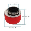Goofit 54mm Motorcycle Air Filter Replacement For 2-stroke Pocket Bike Mini Moto Scooter Lawn Mower Parts Red